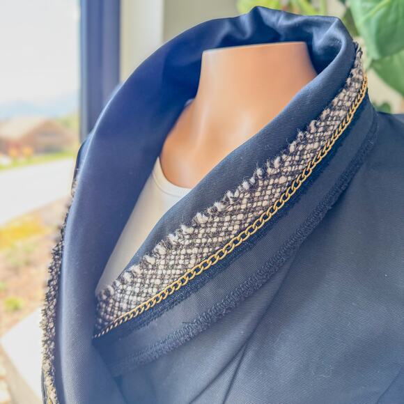 NWT- BCBGMaxAzria, "Christian" The Warp Black Jacket, Women's Size Medium - Picture 11 of 11